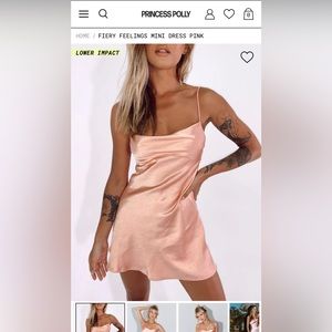 Princess Polly Pink dress Size 2